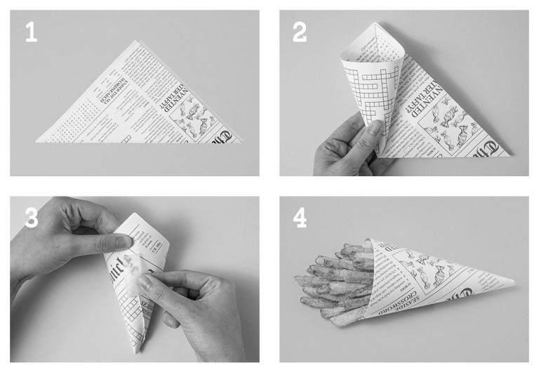 Newspaper Cone Kidstir