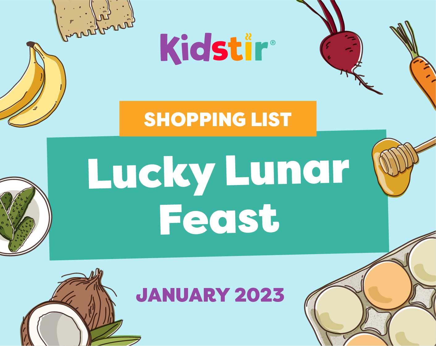 January Shopping List Kidstir